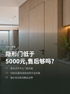 隐形门单扇低于5000元，售后成本算够了吗？