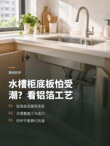 水槽柜底板怕受潮，铝箔处理要看施工方式