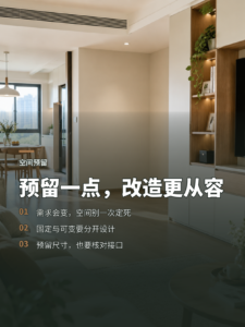 装修时留一点空，几年后改造会更从容