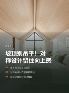 坡顶空间怎么留住斜顶的向上感？关键在对称设计