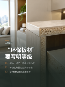 定制合同只写“环保板材”够吗？三处等级要分开约定