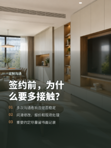 全屋定制签约前，为什么要和商家多接触几次？