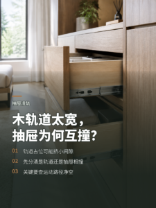 木质抽屉轨道太宽，为什么一拉就会互相打架？