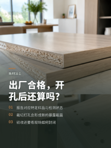 板材出厂报告合格，现场开孔后还算数吗？