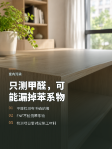 只测甲醛够吗？办公室施工可能漏掉苯系物